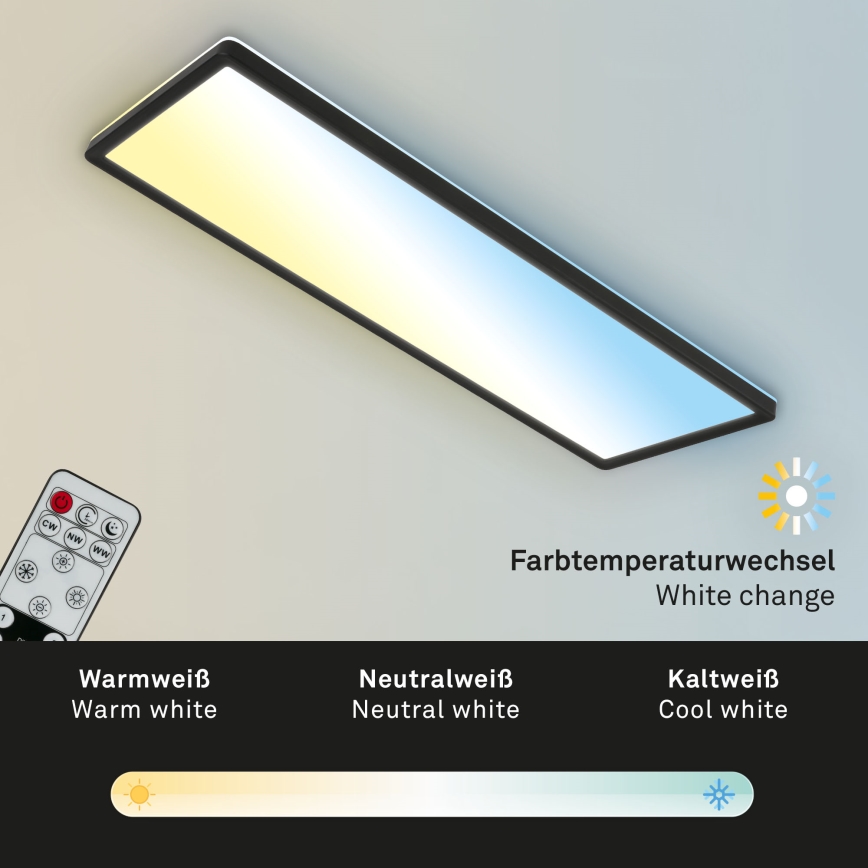 Brilo - Світлодіодний стельовий світильник з регулюванням яскравості SLIM LED/23W/230V 2700-6500K + пульт дистанційного керування