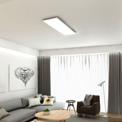 Brilo - Світлодіодний стельовий світильник з регулюванням яскравості SLIM LED/24W/230V 3000-6500K 100x25 см + пульт дистанційного керування