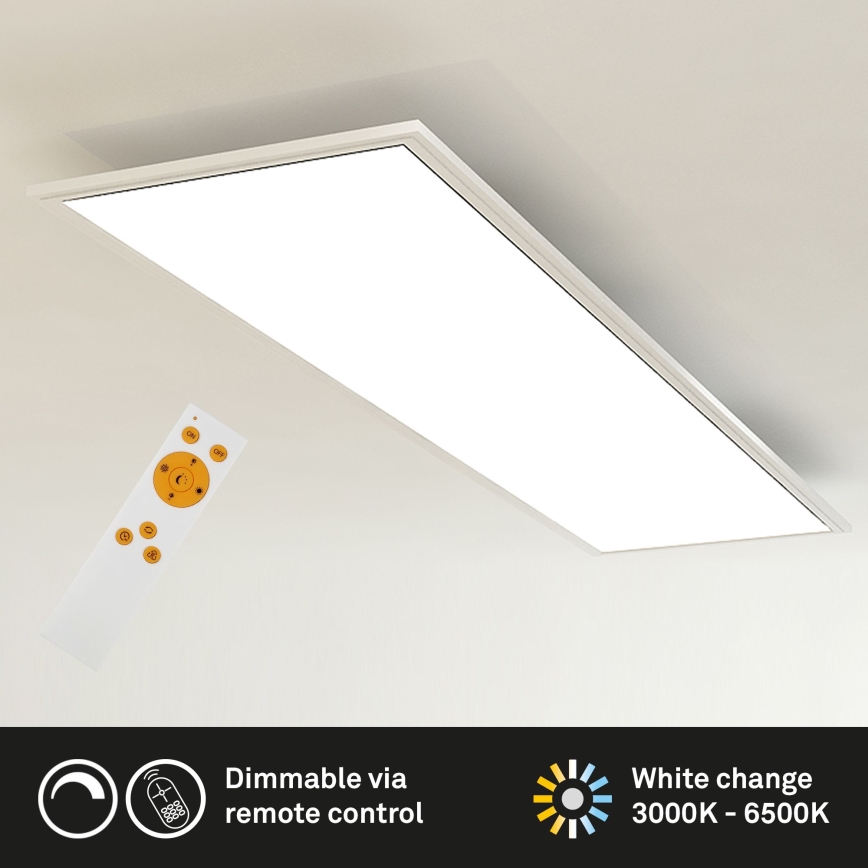Brilo - Світлодіодний стельовий світильник з регулюванням яскравості SLIM LED/24W/230V 3000-6500K 100x25 см + пульт дистанційного керування