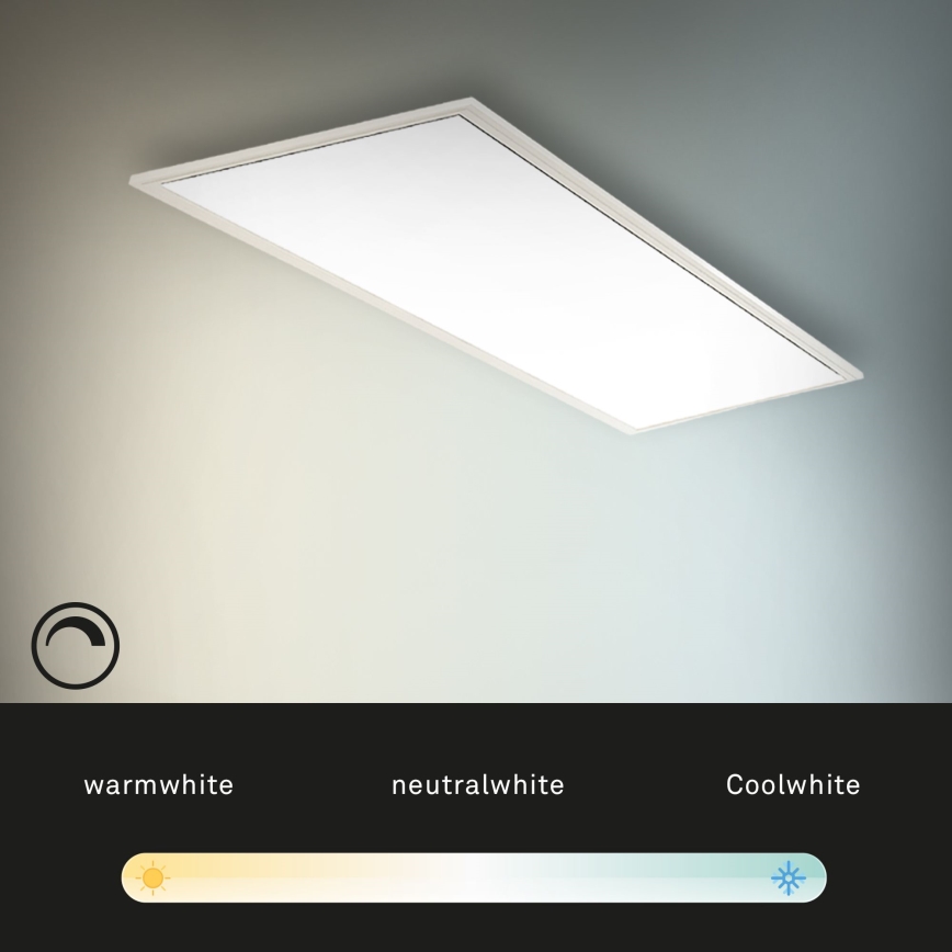 Brilo - Світлодіодний стельовий світильник з регулюванням яскравості SLIM LED/24W/230V 3000-6500K 100x25 см + пульт дистанційного керування