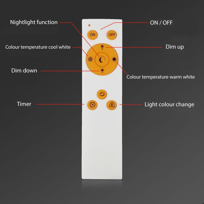 Brilo - Світлодіодний стельовий світильник з регулюванням яскравості SLIM LED/24W/230V 3000-6500K 100x25 см + пульт дистанційного керування