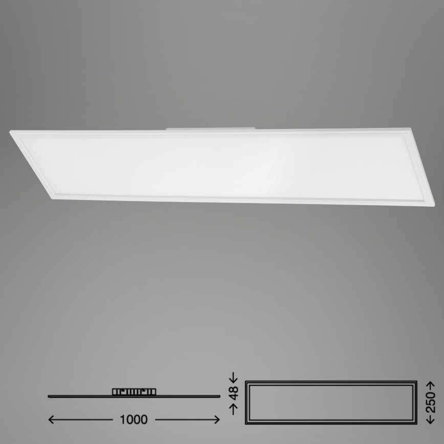 Brilo - Світлодіодний стельовий світильник з регулюванням яскравості SLIM LED/24W/230V 3000-6500K 100x25 см + пульт дистанційного керування