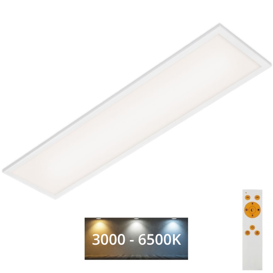 Brilo - Світлодіодний стельовий світильник з регулюванням яскравості SLIM LED/24W/230V 3000-6500K 100x25 см + пульт дистанційного керування