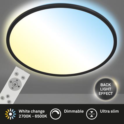 Brilo - Світлодіодний стельовий світильник з регулюванням яскравості SLIM LED/31W/230V 2700-6500K + пульт дистанційного керування