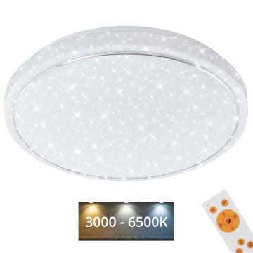 Brilo - Світлодіодний стельовий світильник з регулюванням яскравості STARRY SKY LED/18W/230V 3000-6500K + пульт дистанційного керування