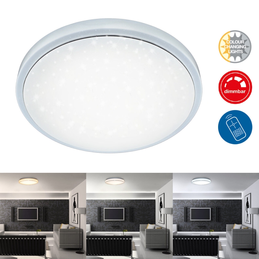 Brilo - Світлодіодний стельовий світильник з регулюванням яскравості STARRY SKY LED/18W/230V 3000-6500K + пульт дистанційного керування