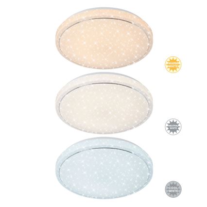 Brilo - Світлодіодний стельовий світильник з регулюванням яскравості STARRY SKY LED/18W/230V 3000-6500K + пульт дистанційного керування