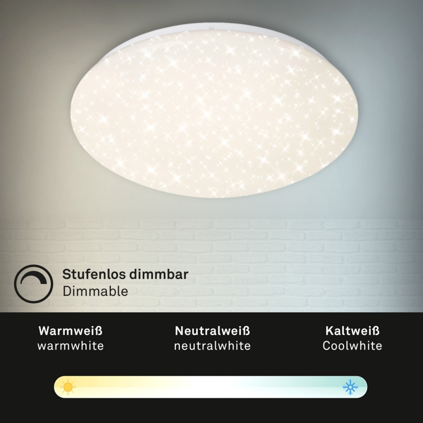 Brilo - Світлодіодний стельовий світильник з регулюванням яскравості STARRY SKY LED/22W/230V 3000-6000K + пульт дистанційного керування