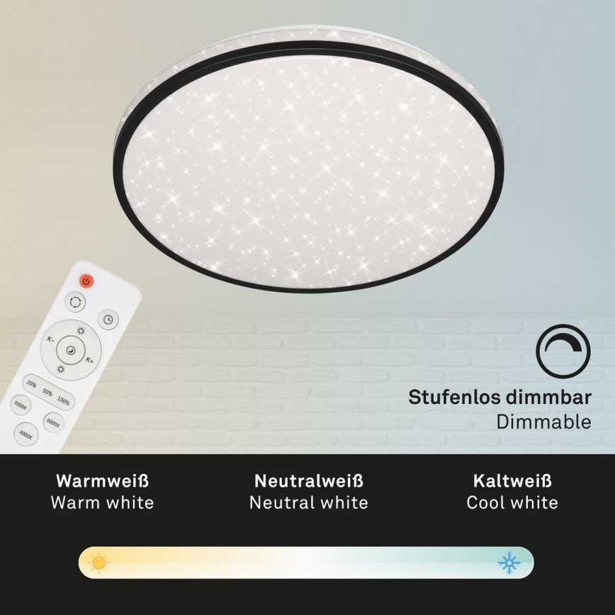 Brilo - Світлодіодний стельовий світильник з регулюванням яскравості STARRY SKY LED/24W/230V 3000-6000K + пульт дистанційного керування