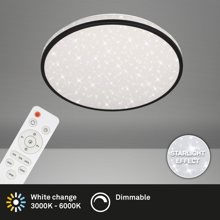 Brilo - Світлодіодний стельовий світильник з регулюванням яскравості STARRY SKY LED/24W/230V 3000-6000K + пульт дистанційного керування