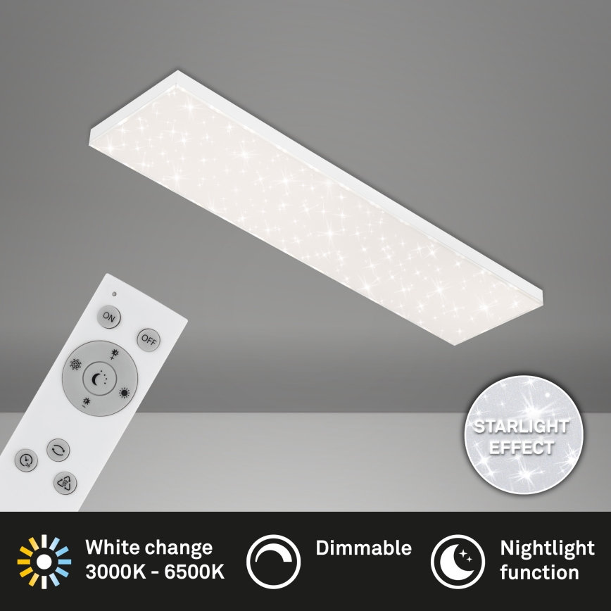 Brilo - Світлодіодний стельовий світильник з регулюванням яскравості STARRY SKY LED/24W/230V 3000-6500K + пульт дистанційного керування