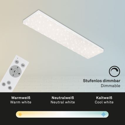 Brilo - Світлодіодний стельовий світильник з регулюванням яскравості STARRY SKY LED/24W/230V 3000-6500K + пульт дистанційного керування