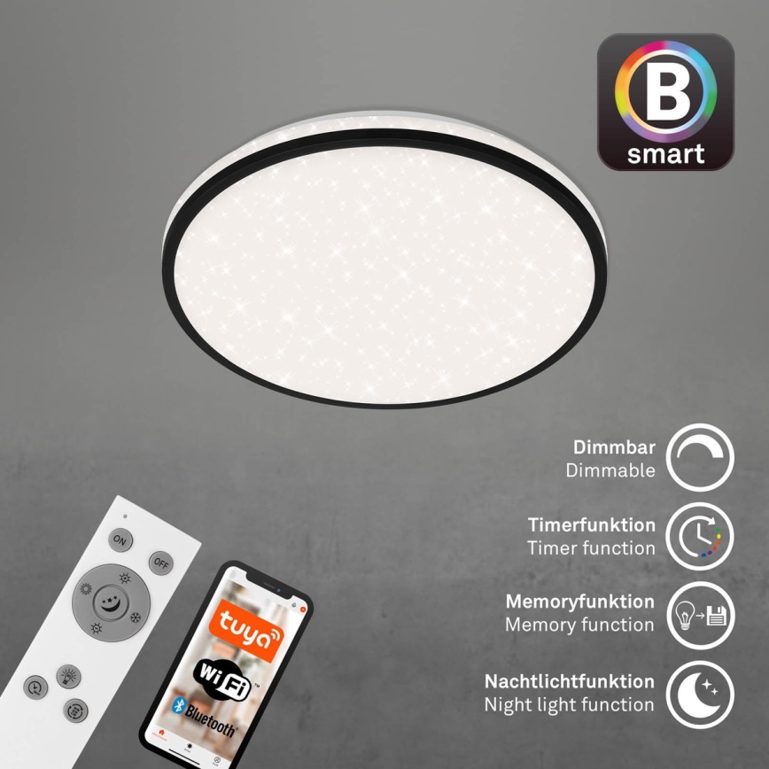 Brilo - Світлодіодний стельовий світильник з регулюванням яскравості STARRY SKY LED/24W/230V 3000-6500K Wi-Fi Tuya + пульт дистанційного керування