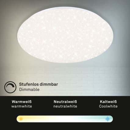 Brilo - Світлодіодний стельовий світильник з регулюванням яскравості STARRY SKY LED/40W/230V 3000-6000K + пульт дистанційного керування