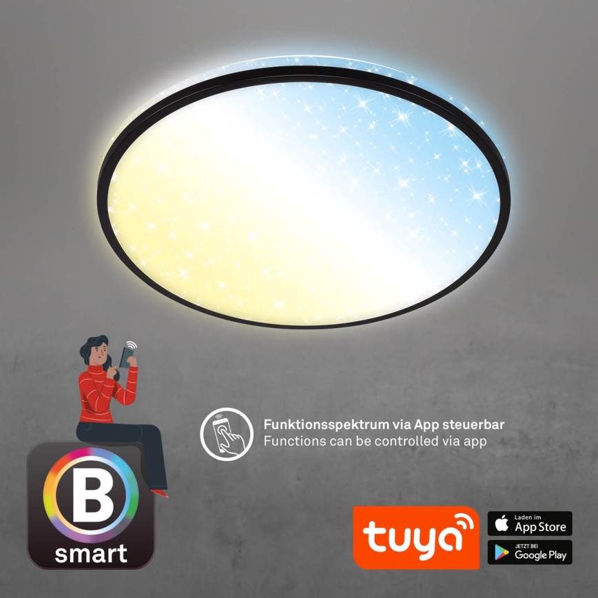 Brilo - Світлодіодний стельовий світильник з регулюванням яскравості STARRY SKY LED/42W/230V 3000-6500K Wi-Fi Tuya + пульт дистанційного керування