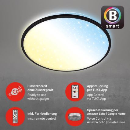 Brilo - Світлодіодний стельовий світильник з регулюванням яскравості STARRY SKY LED/42W/230V 3000-6500K Wi-Fi Tuya + пульт дистанційного керування