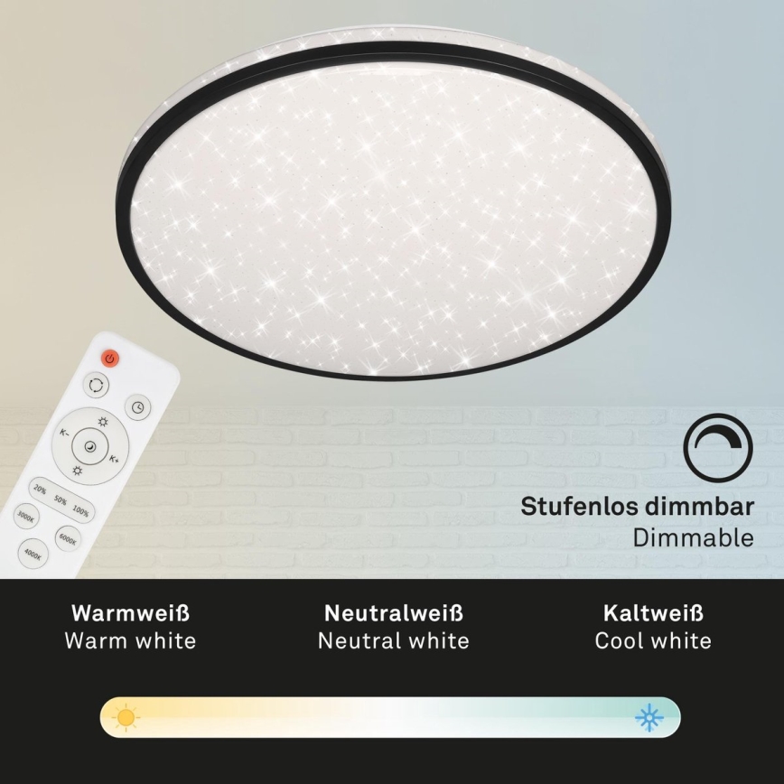 Brilo - Світлодіодний стельовий світильник з регулюванням яскравості STARRY SKY LED/48W/230V 3000-6000K + пульт дистанційного керування