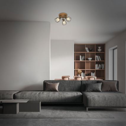 Brilo - Точечный светильник VINTAGE 3xE27/25W/230V