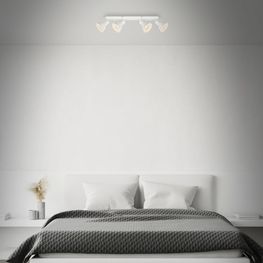 Brilo - Точковий світильник RETRO 4xE14/25W/230V білий