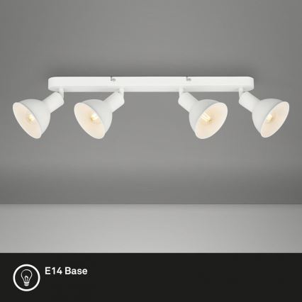 Brilo - Точковий світильник RETRO 4xE14/25W/230V білий