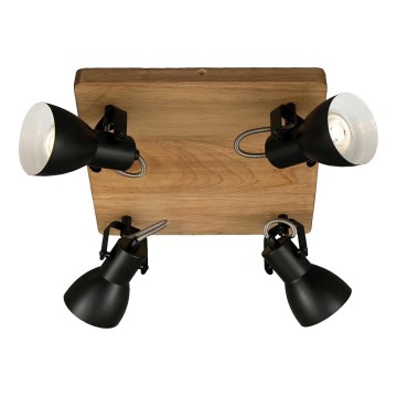 Brilo - Точковий світильник VINTAGE 4xGU10/35W/230V