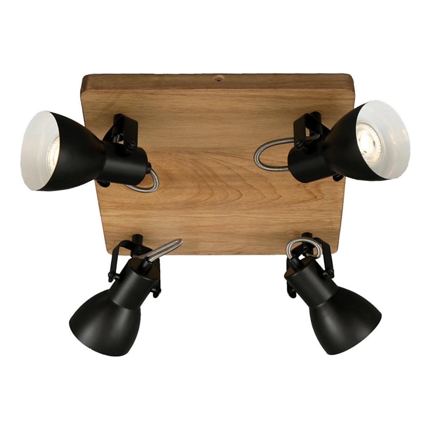 Brilo - Точковий світильник VINTAGE 4xGU10/35W/230V