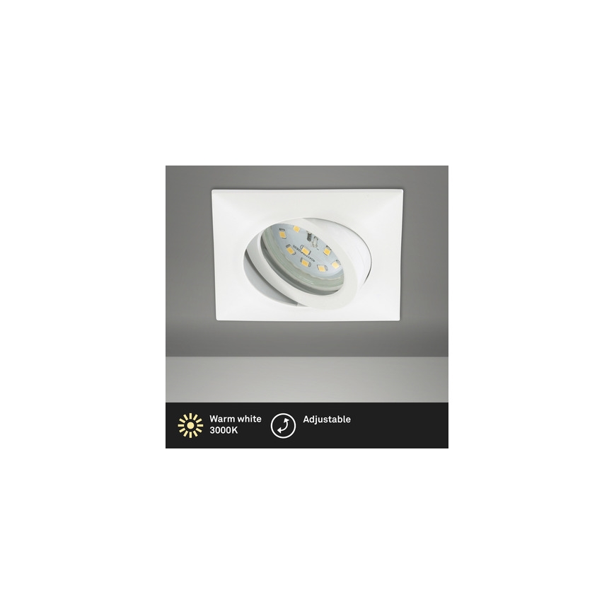 Brilo - Вбудований стельовий LED світильник для ванної LED/5W/230V IP23 білий