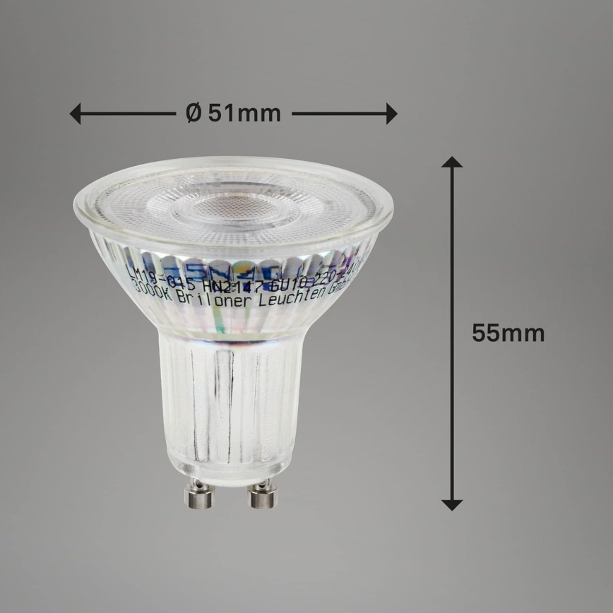 Briloner 0548-003 - НАБІР 10x Світлодіодна лампочка GU10/3,5W/230V 3000K