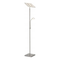 Briloner 1328-022 - LED диммируемая напольная лампа LED/21W/230V + LED/3,5W матовый хром