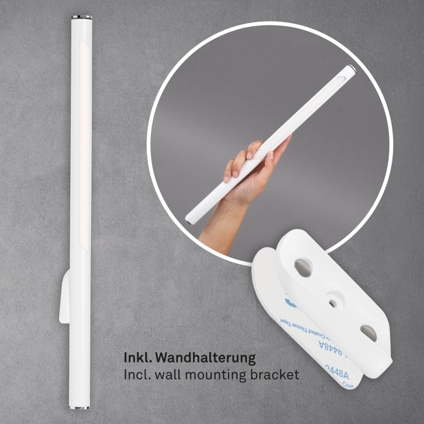 Briloner 1384-016 - Светодиодный сенсорный торшер с регулированием яркости 2в1 EVERYWHERE LED/2,3W/5V 2000 mAh