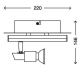 Briloner 2029-028 - Точковий LED світильник REN 1xGU10/3W/230V + LED/4W