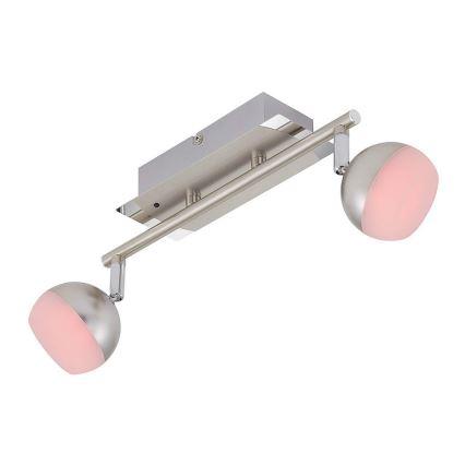 Briloner 2040-022 - LED RGB Точковий світильник з регульованою яскравістю 2xLED/3,3W/230V + ПУ