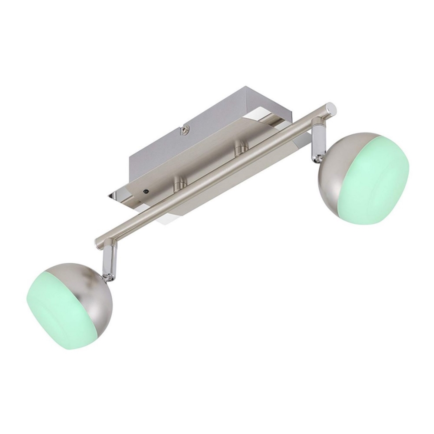 Briloner 2040-022 - LED RGB Точковий світильник з регульованою яскравістю 2xLED/3,3W/230V + ПУ