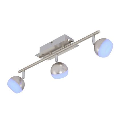 Briloner 2040-032 - Світильник точковий LED RGB з регулюванням яскравості 3xLED/3,3W/230V + дистанційне керування