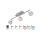 Briloner 2040-032 - LED RGB Точковий світильник з регульованою яскравістю 3xLED/3,3W/230V + ПУ