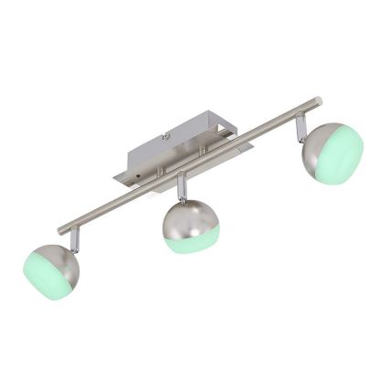 Briloner 2040-032 - LED RGB Точковий світильник з регульованою яскравістю 3xLED/3,3W/230V + ПУ