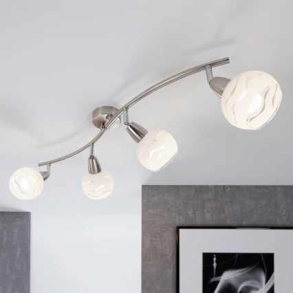 Briloner 2046-042 - Точковий світильник VIOLA 4xE14/40W/230V