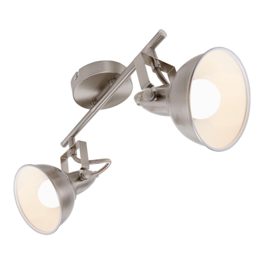 Briloner 2049-022 - Точковий світильник SOFT 2xE14/40W/230V матовий хром