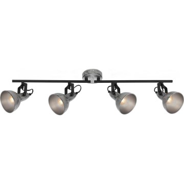 Briloner 2049-044 - Точечный светильник RETRO 4xE14/40W/230V серый