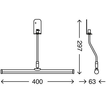 Briloner 2058-018 - LED підсвітка для дзеркала у ванній SPLASH LED/5,5W/230V IP23