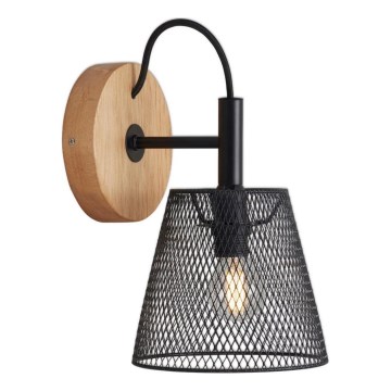 Briloner 2077-015 - Настенный светильник WOOD & STYLE 1xE14/25W/230V каучук