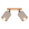 Briloner 2078-021 - Точковий світильник SPOTLIGHT 2xE27/25W/230V бежевий
