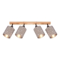 Briloner 2078-041 - Точковий світильник SPOTLIGHT 4xE27/25W/230V бежевий