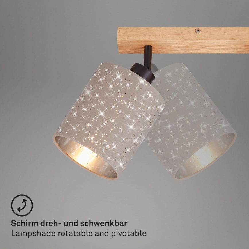 Briloner 2078-041 - Точковий світильник SPOTLIGHT 4xE27/25W/230V бежевий