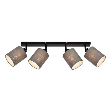 Briloner 2078-044 - Точковий світильник SPOTLIGHT 4xE27/25W/230V сірий/чорний