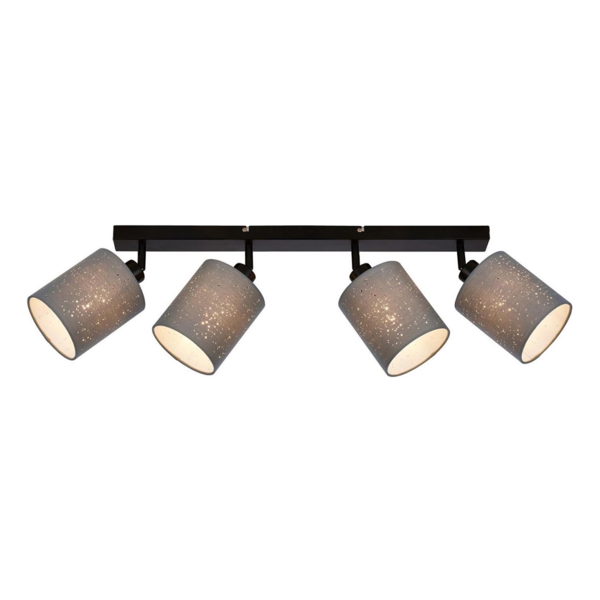Briloner 2078-044 - Точковий світильник SPOTLIGHT 4xE27/25W/230V сірий/чорний