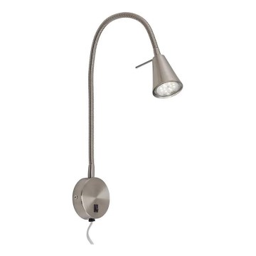 Briloner 2082-012 - LED гнучкий настінний світильник COMFORT LIGHT 1xGU10/5W/230V матовий хром