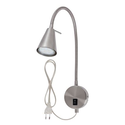 Briloner 2082-012 - Світлодіодна настінна лампа COMFORT LIGHT 1xGU10/5W/230V матовий хром