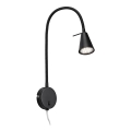 Briloner 2082-015 - LED гибкий настенный светильник COMFORT LIGHT 1xGU10/5W/230V черный
