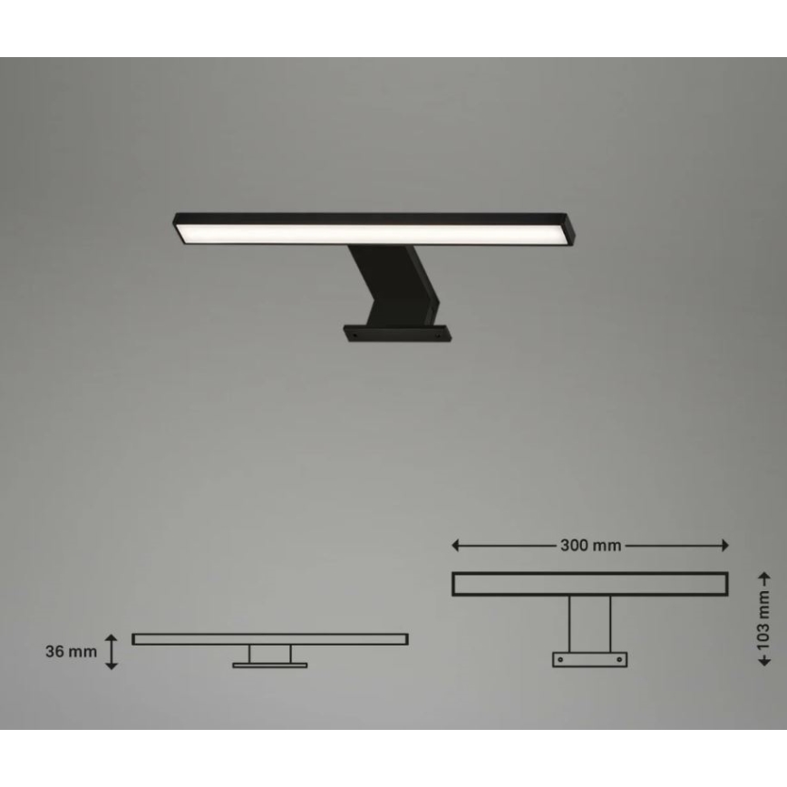 Briloner 2104-015 - Світлодіодне дзеркальне освітлення для ванної кімнати DUN LED/5W/230V 30 см IP44